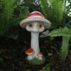 1 STK. Bezaubernde Pilzstatue mit Babygesicht - Harz, freistehend für Garten- und Rasendekoration | Perfektes Geschenk für Halloween, Weihnachten