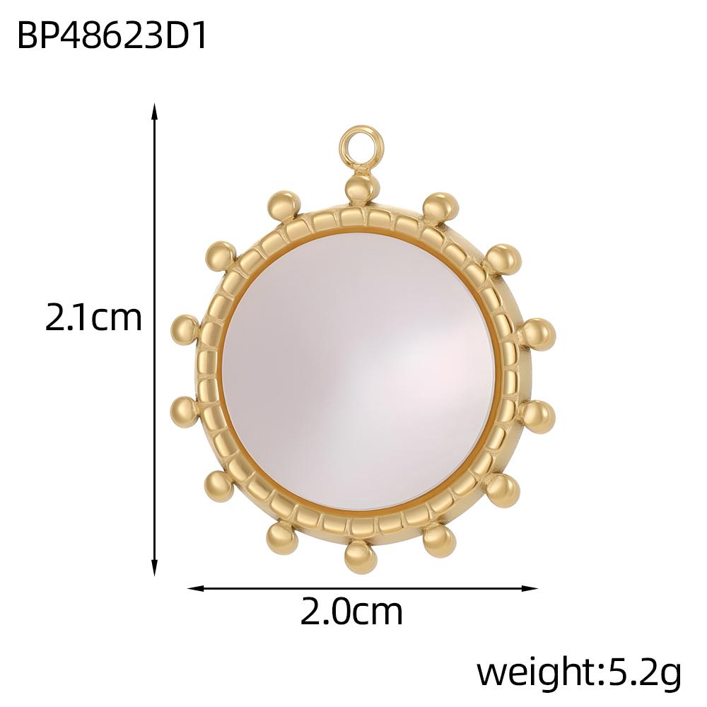 CARLIDANA New Luxury Love Heart Necklace Oval Pearl Pendant Jewelry White Shell Inlaid Zircon Heart Charms Pendant Accessories