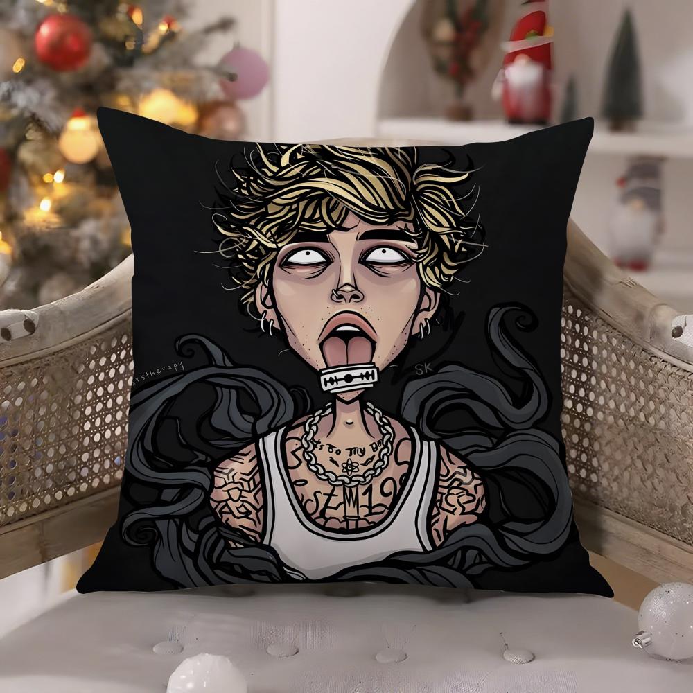 Mgk Colson Baker Machine Gun Kelly-Y Pillow Case Comfort Sofa Bed Silky Elegant Invisible Zipper Decorative Cushion Cover