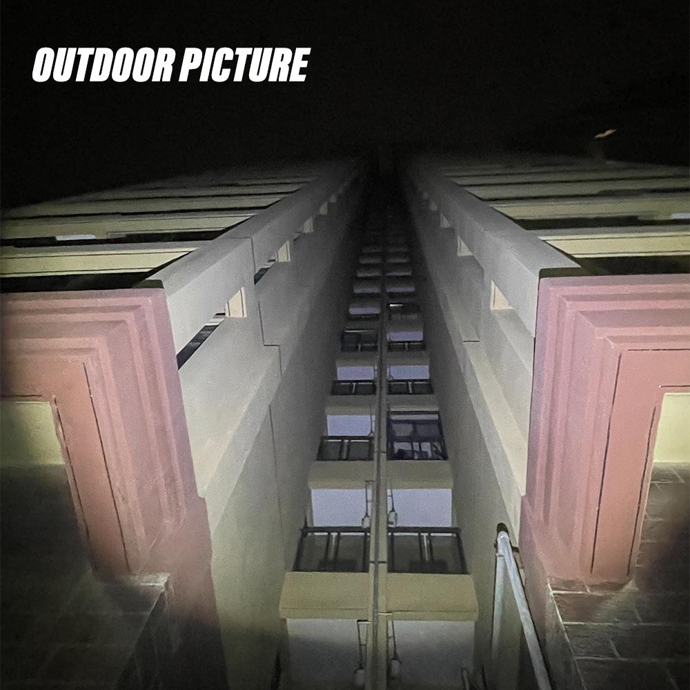 Super bright LED Flashlight Rechargeable torch Portable searchlight Outdoor Camping light With high brightness side light