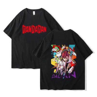 Dandadan Okarun Baumwoll-T-Shirt Unisex Damen Atmungsaktiv Klassisch 2000er Universitäts-T-Shirt Koreanische Kleidung Ästhetisch Hip Hop