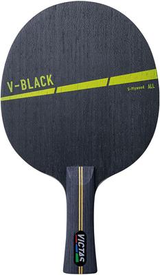 VICTAS Table Tennis Racket for Beginners and Intermediates Shakehand Attack Flare 310224 V-BLACK V-Black