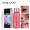 Chunky Glitter Face and Body Gel Set, Holographic Liquid Sequin Shimmer Eyeshadow, Sparkle Festival Hair Makeup for Stage Rave Party