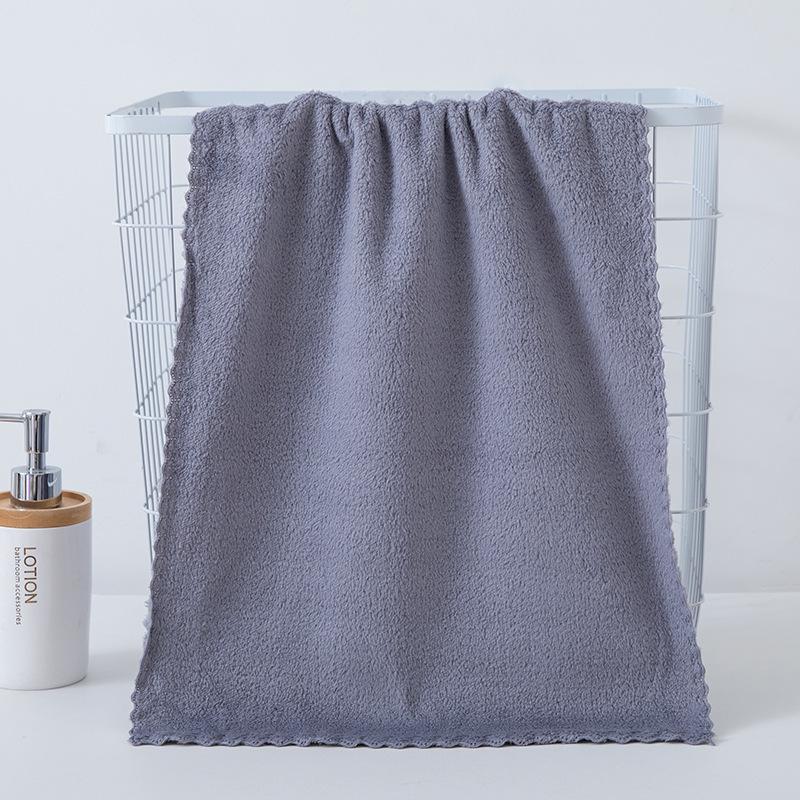 Coral Fleece Towel Set: Absorbent Bath & Face Towels with Customizable Gift Options