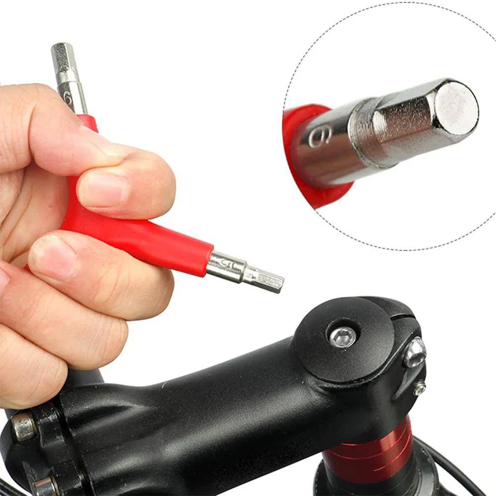 Three Way Hex Wrench Practical Y-Shaped Spoke Spanner For Outdoor Camping Cycling Mountain Bike Bicycle Maintance Repair Tool