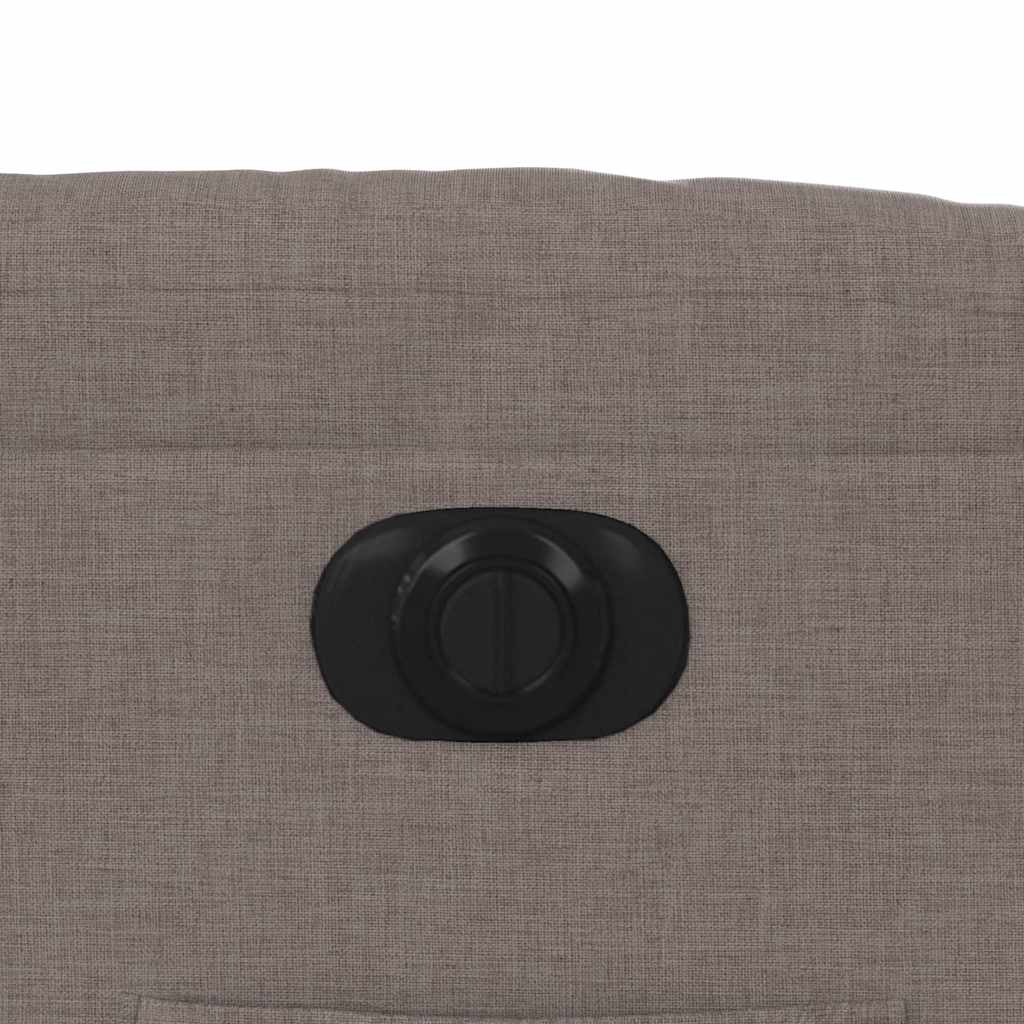 Electric Recliner Chair with Rising Function Taupe Fabric