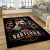 Fashion Barber Shop Series Carpet Hallway Cloakroom Coffee Table Rug Bedroom Home Floor Mat Washable Living Room Decoration
