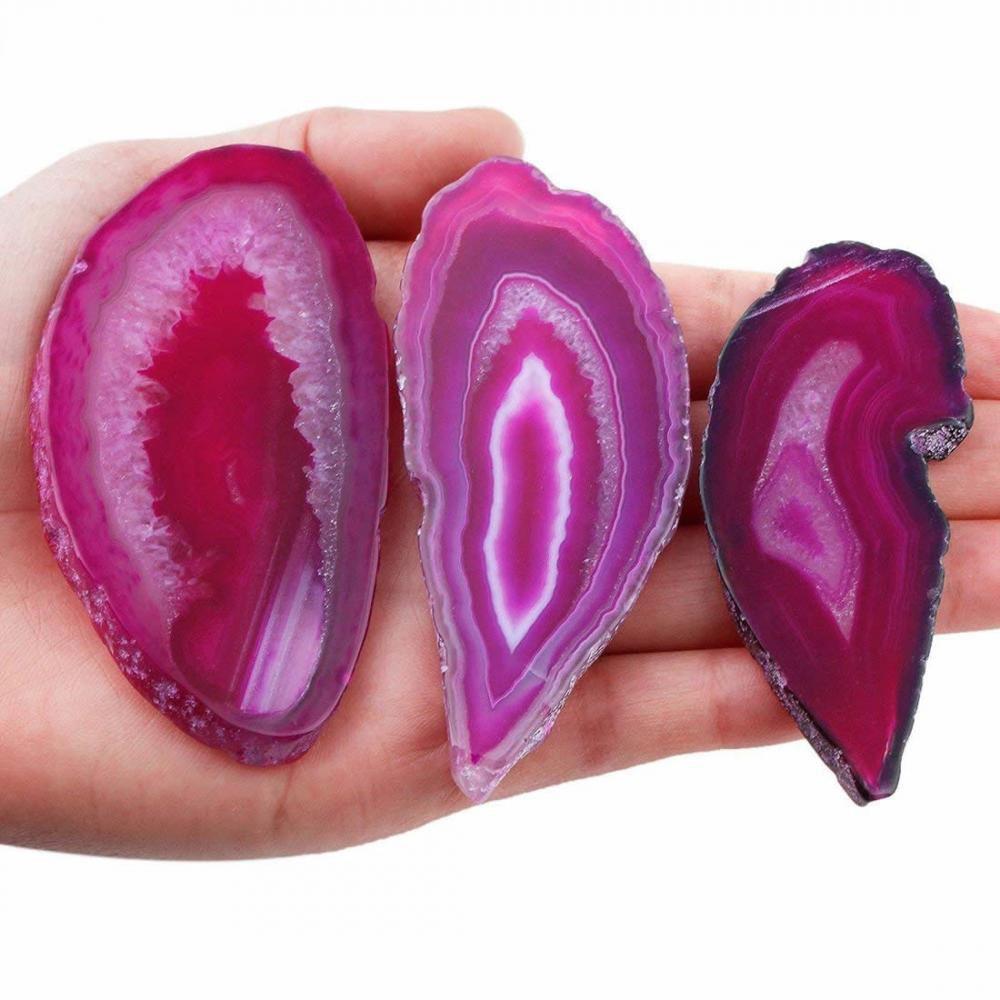Irregular Brazil Healing Slice Stone DIY Quartz Pendant Home Decoration Jewelry Accessories