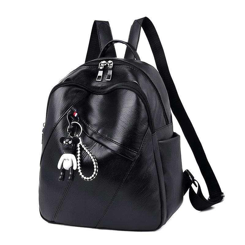 Elegant Women's Lightweight Backpack - Large Capacity, Adjustable Shoulder Strap, PU Material, Great for Travel and Daily Use