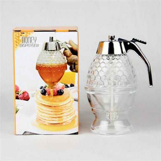 Honey Dispenser Q-437: Squeeze Bottle & Juice Dispenser Jar