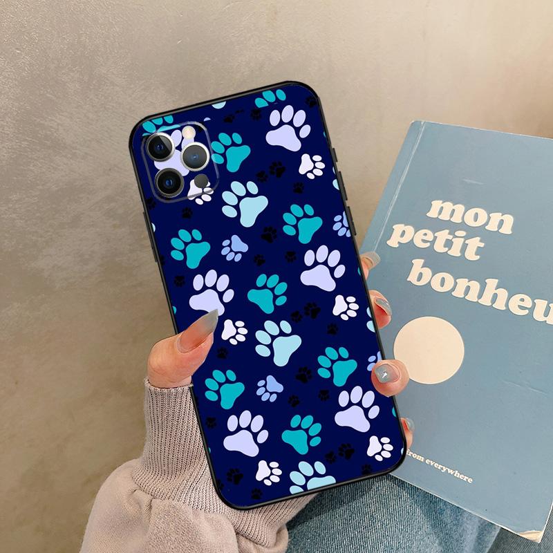 Dog Paw Case For iPhone 17 Air 15 14 13 12 11 16 Pro Max 13 Mini XR 15 16 Plus 16e Back Cover Shell