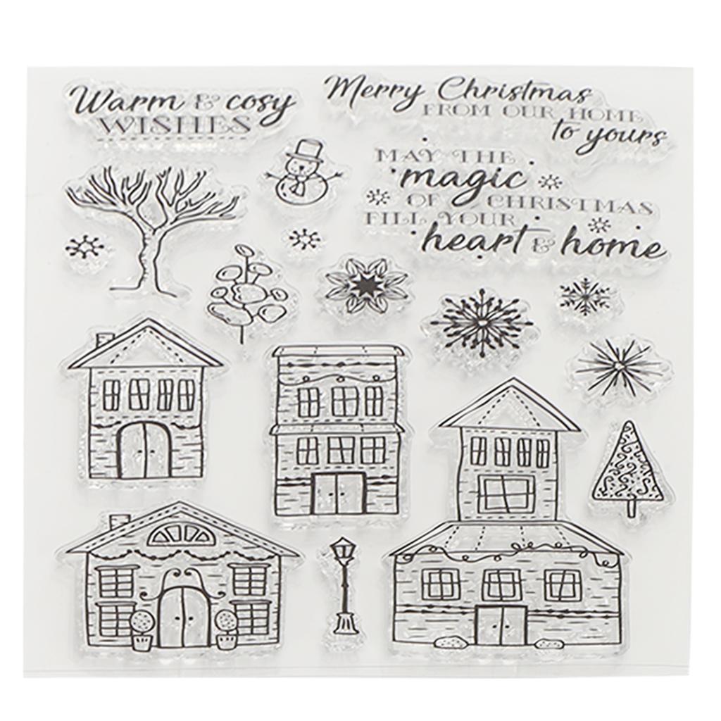 3Pcs Transparent Stamp Rubber Journal Album Decoration Craft Gifts Accessories