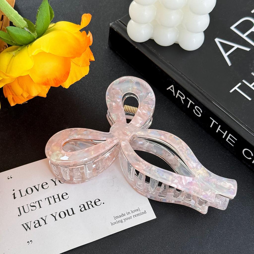 Chic Acetate Butterfly Knot Hair Clip Multi-color Trendy Fashion Claw For Women