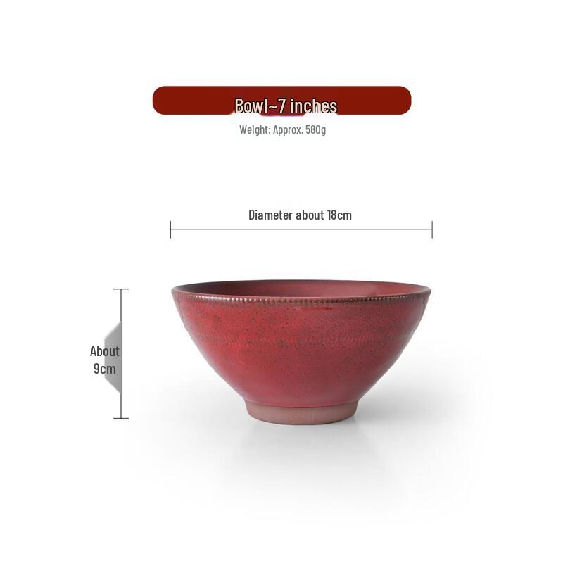 ZISIZ Premium Ceramic Noodle Soup Bowl