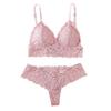 Elegante Set di Lingerie Sexy in Pizzo: Reggiseno a Triangolo & Slip