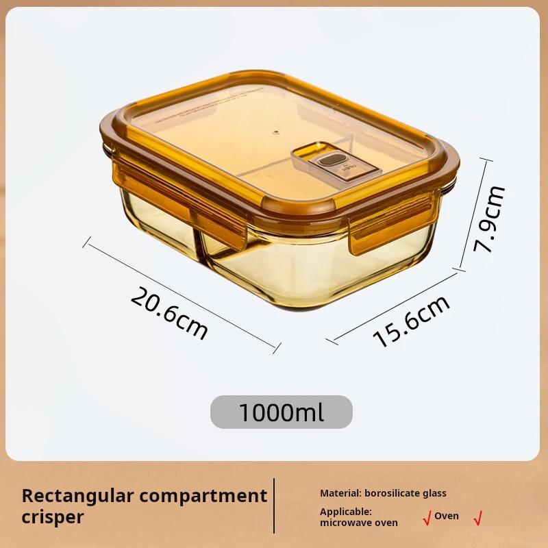 

Контейнер для хранения продуктов из боросиликатного стекла Anmai, герметичный ланч-бокс, сохраняющий свежесть, салатницы, холодильник, микроволновая печь