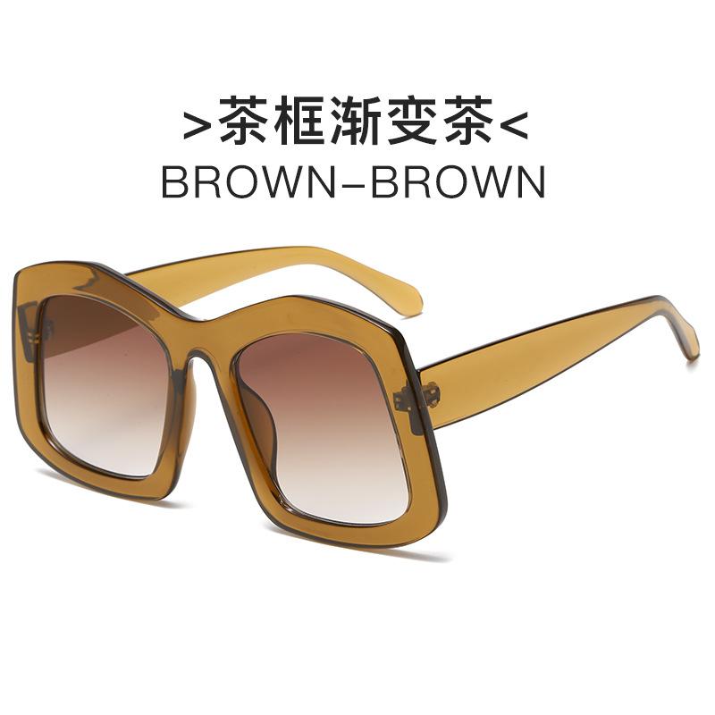 Travel Large Frame Sunglasses Personalized Candy Colored Sunglasses Trendy Street Photography Decorative Glasses