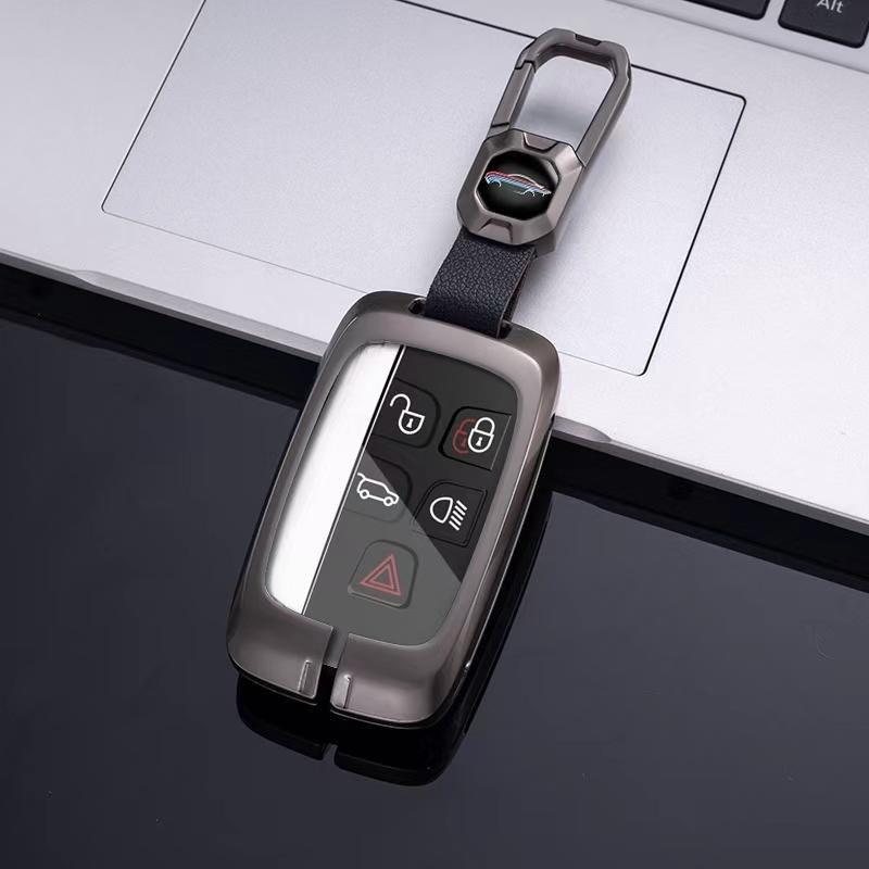 Car Key Case Cover For Land Rover Range Rover Sport Evoque Velar Discovery 5 Jaguar XE XF E-Pace F-Pace A9 A8 A9 X8 XJ XFL XJL