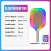 Frosted Surface Pickleball Paddles LED Lighting Pickle Ball Paddle  Professional Game