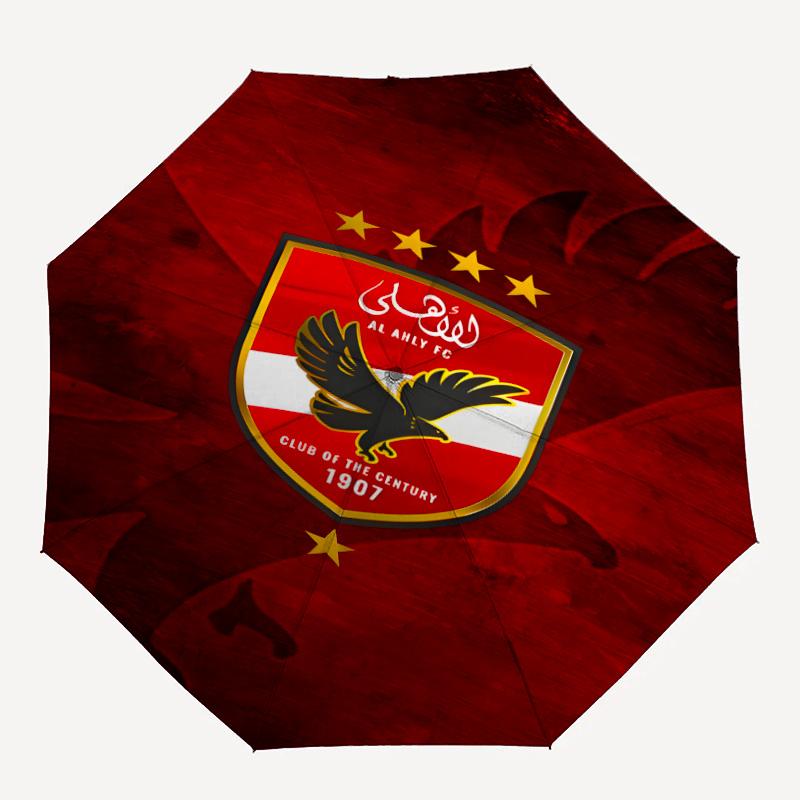 1pc Al Ahly FC Umbrella, Sun Protection, And UV Shielding. It Has Eight Sturdy Ribs for Outdoor Use And Perfect As a Holiday Gift