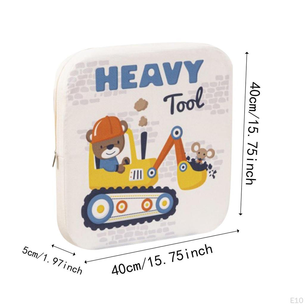 Booster Cushion for Kitchen Chairs, Designed Boys and Girls with Straps