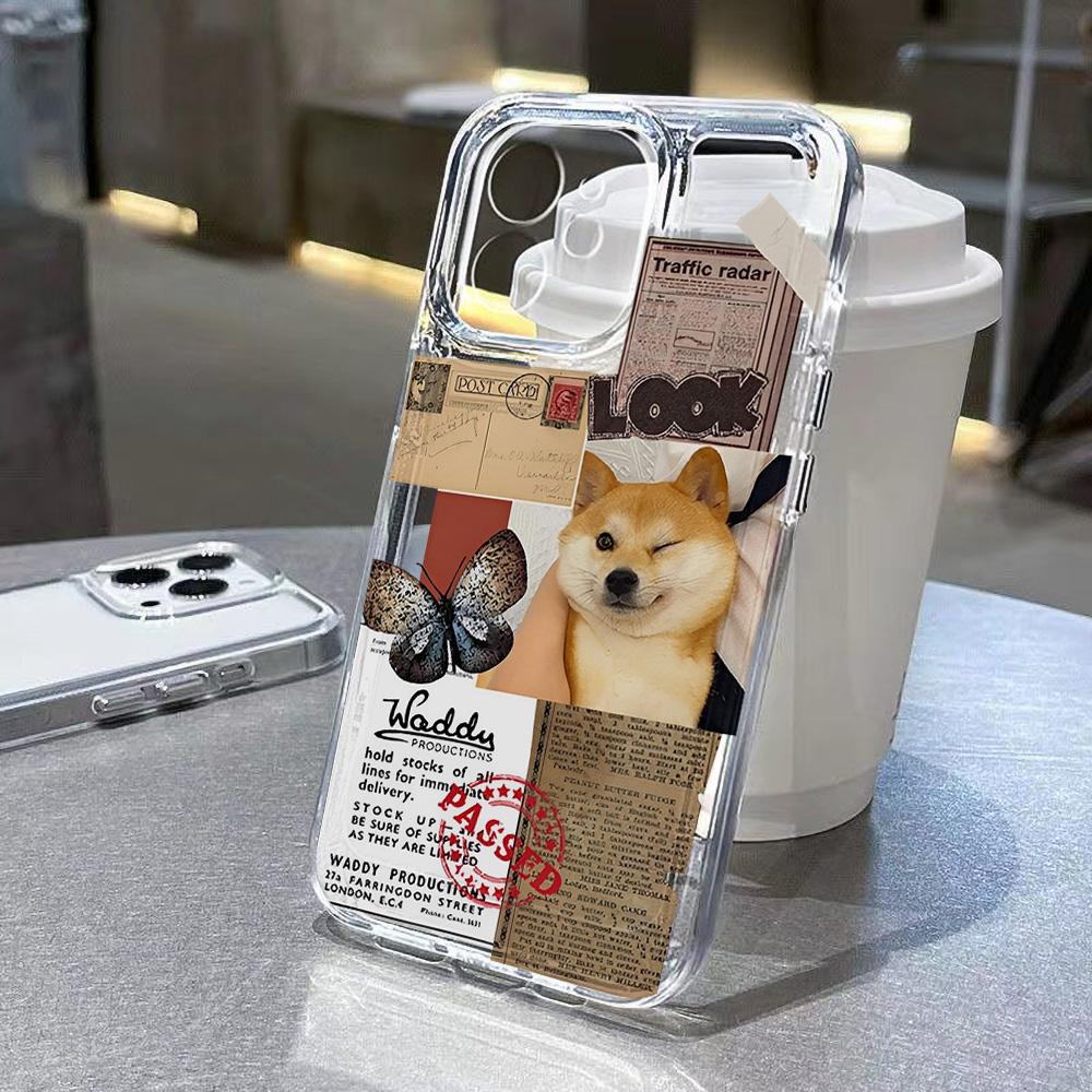 Cute Cartoon Cat Phone Case For IPhone 17 Pro Max Case IPhone 15 16 13 14 11 12 Pro Max 17Air 16e 15 Plus Case Soft Clear Cover