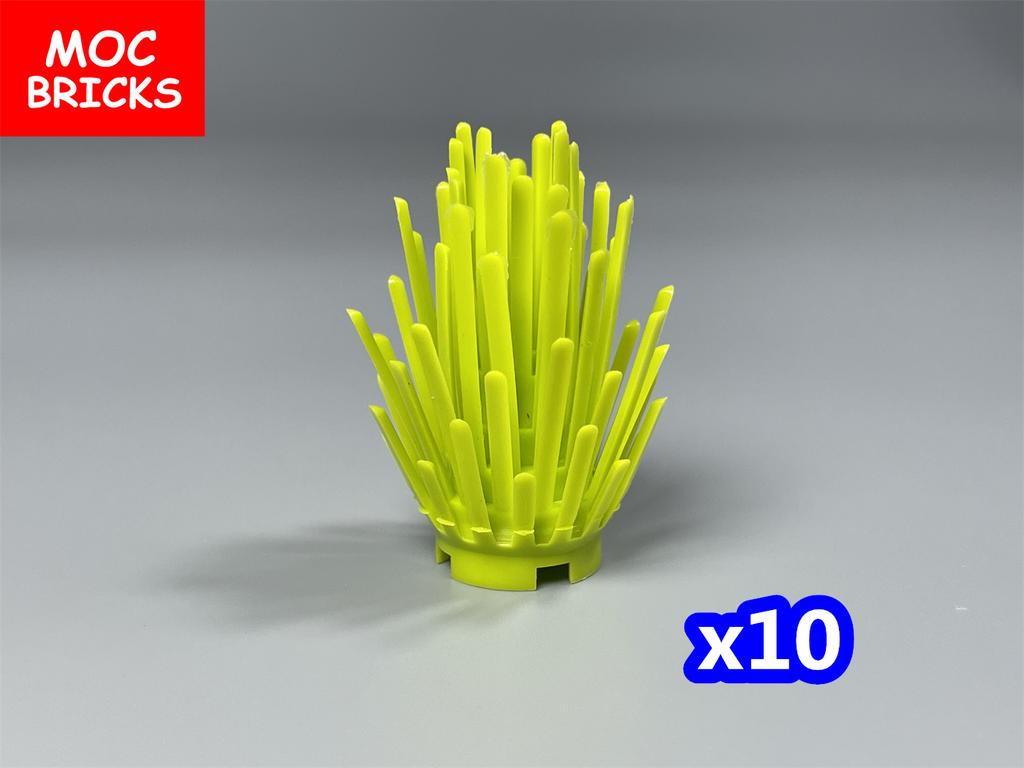 Non-Toxic Moc Bricks Bush Shrubbery City House Accessories Plant Tree Pine Shrub Assembled Particles Children'S Dolls Kids Toys