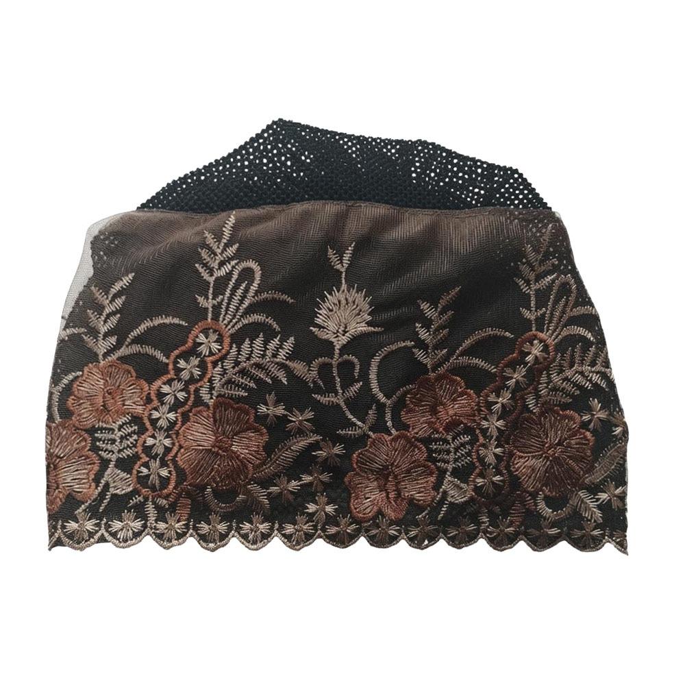 New Flower Embroidery Bonnet Hat Full Coverage Breathable Headband Cap Cover White Hair Elastic Cancer Chemo Hat Women Headwear