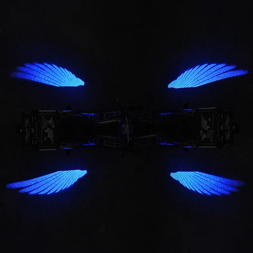 2 Stück Engel Flügel Willkommenslicht Für Motorrad LED Unterbodenlicht Projektor Dekorative Atmosphäre Licht Zubehör
