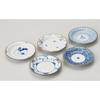 Nishikai Toki Hasami-yaki Small Plate Somenki-e Variation Gift Box Included Diameter 12 cm Set 5 31987