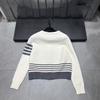 2025 Winter College Style Beaded Bow Knit Cardigan for Women
