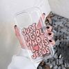 Simple English love iPhone15 mobile phone case 14promax Apple 13 transparent 12 airbag 11 anti-drop 16 sets
