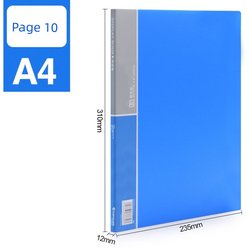 

File Office Supplies Paging Organize Fantastic Folder [10 Pages] 3 Classic Blue Books
