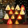 Vintage Leuchtende Weihnachts-Kerzenlicht-Dekoration - Schreibtisch- und Fenster-Schmuck