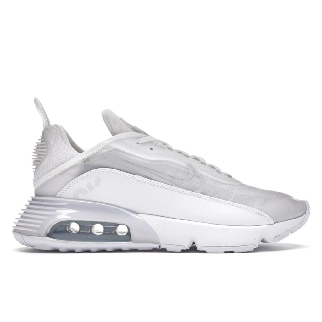 Nike Unisexové tenisky Air Max 2090 Triple White Vlčí šedá Čistě platinová BV9977-100