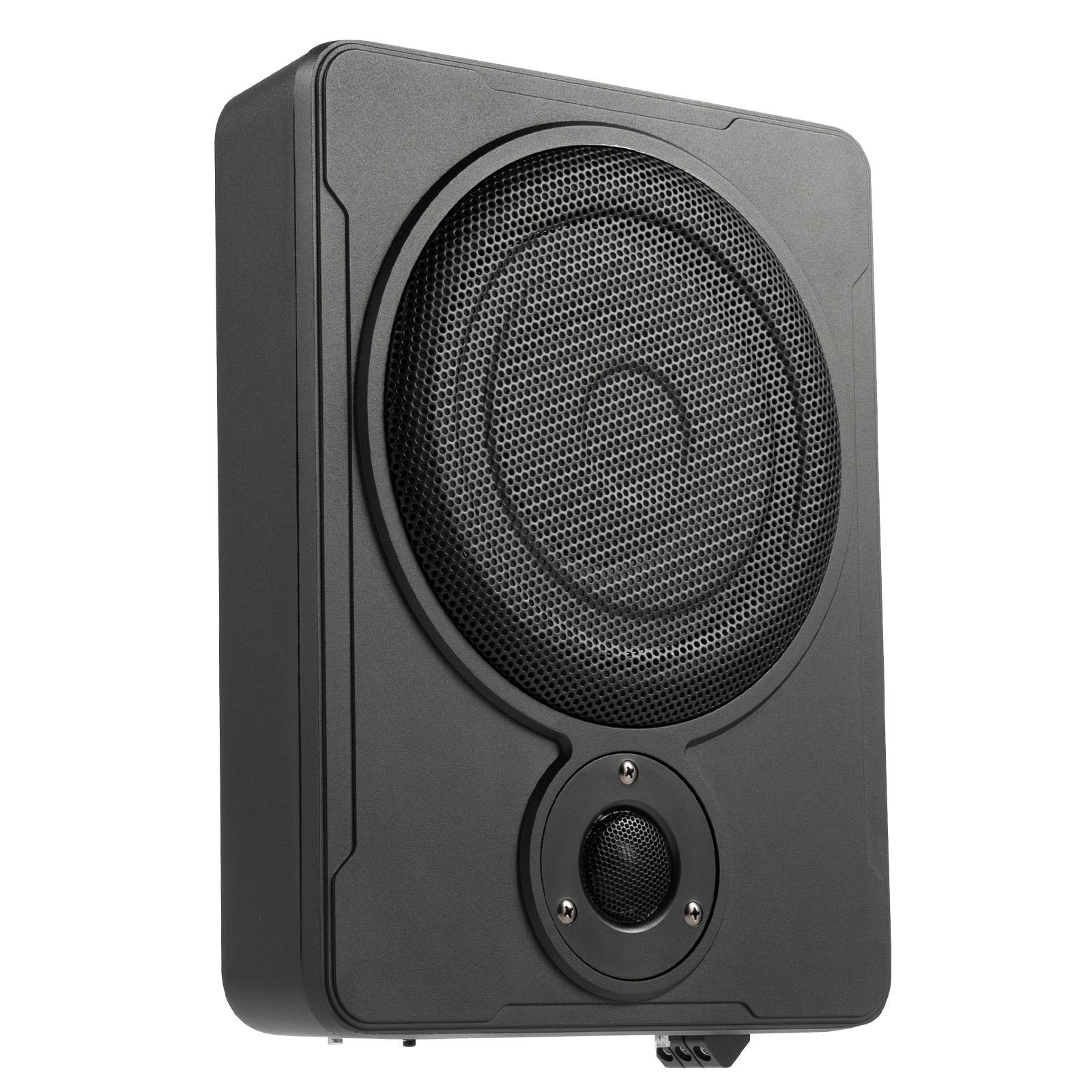 8-дюймовый автомобильный сабвуфер под сиденье 600 Вт, компактный активный сабвуфер с усилителем, тонкий сабвуфер с питанием для аудио автомобиля/грузовика/Джипа