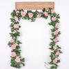 1 buc 2,2 m Floare Albă Artificială Fals Agățat Plante Fals Viță de Vie Frunze Artificiale Ghirlandă Flori Decor Nuntă