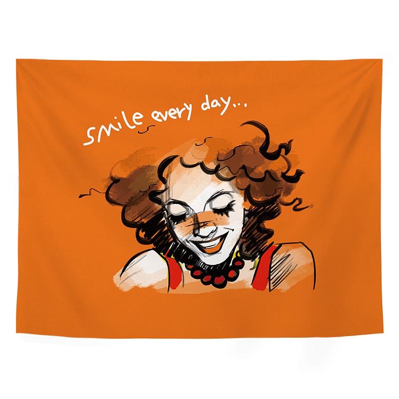 

Гобелен Подвесная Ткань Мультфильм Анимация Фон Сетка Красная Комната Спальня Прикроватное Украшение 100x75cm