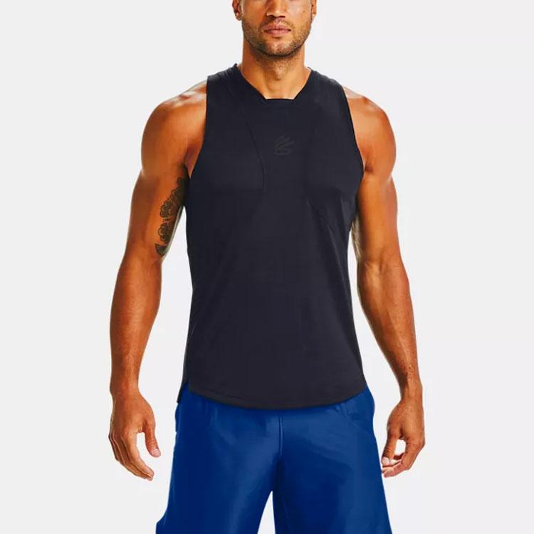 Under Armour Curry Performance Basketball Training Solid Color Quick-Dry Tank Top Men Tops 1357228-001