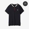 Fila SpliT Unipolispan Henley Neck Half Zip ShorT Sleeve T shirT