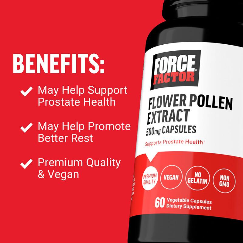 Flower Pollen Extract, 500 mg, 60 Vegetable Capsules