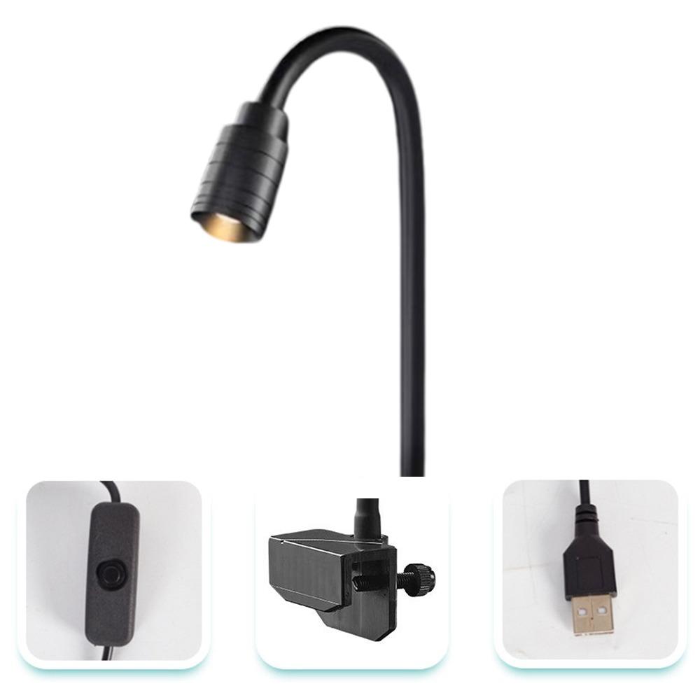 Adjustable Zoom Mini Clip-on Aquarium Lamp Adjustable Focus Spotlight  South American Fish Tank