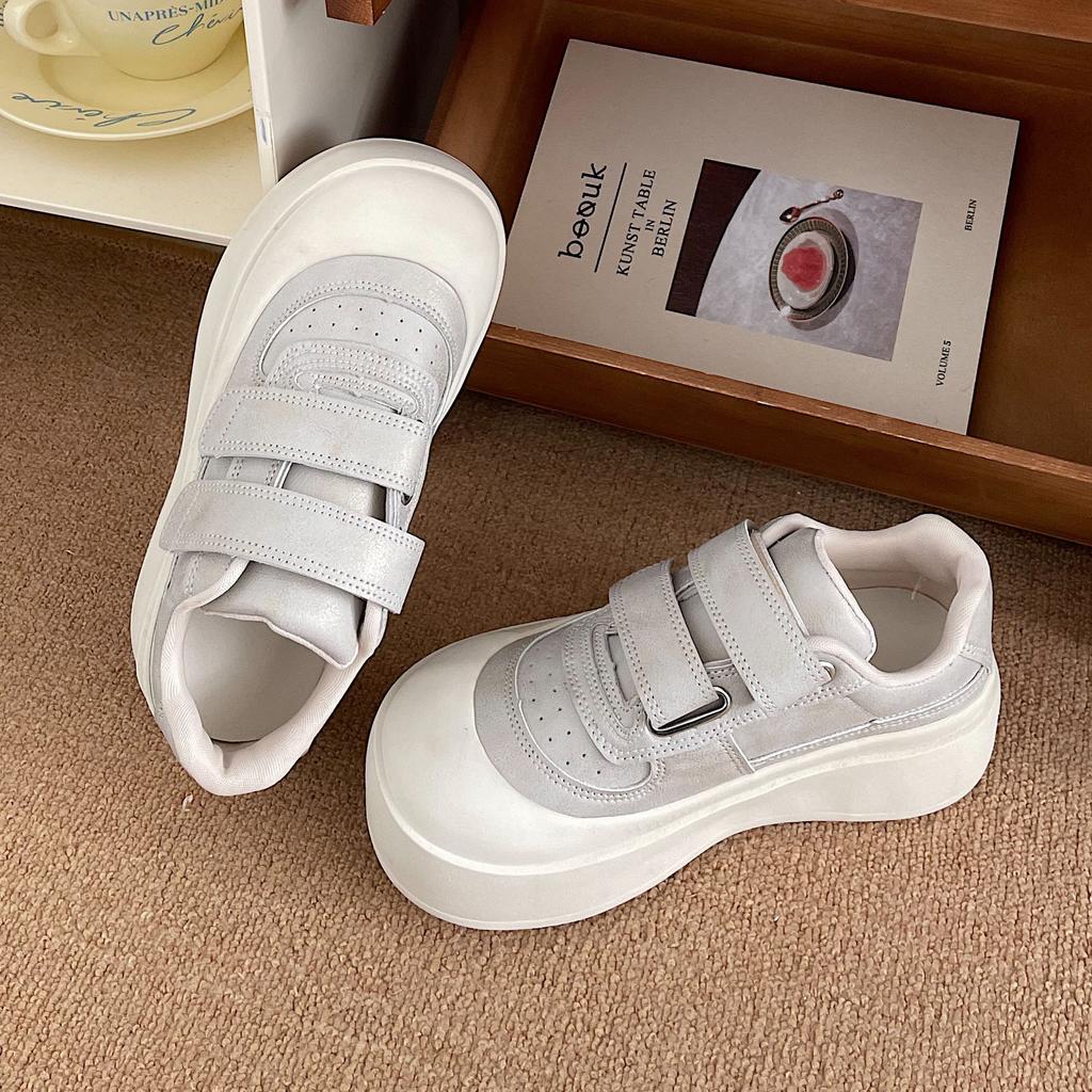 Fashion Women's Platform Casual Shoes 2025 Spring Autumn New Fashion Height Increase Flats Comfortable Outdoor Non Slip Vulcanized Shoes