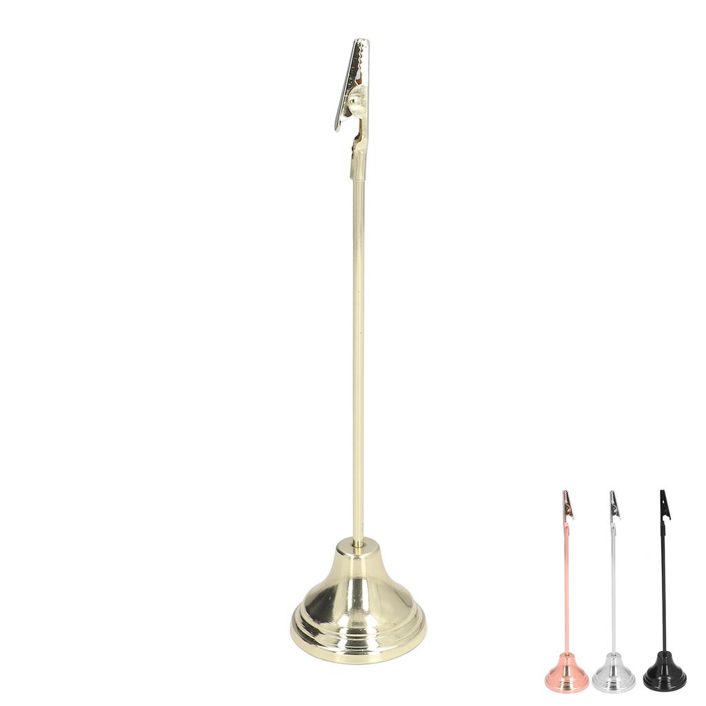 Table Number Holder Sturdy  Strong Clips Electroplating Process Stable Place Card Holder for