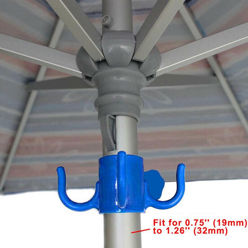 Strandschirmhaken zum Aufhängen Campingausflug Vier Ecken Strandschirmhaken Verschluss für Handtücher Taschen Hüte Zeltzubehör Zelthaken