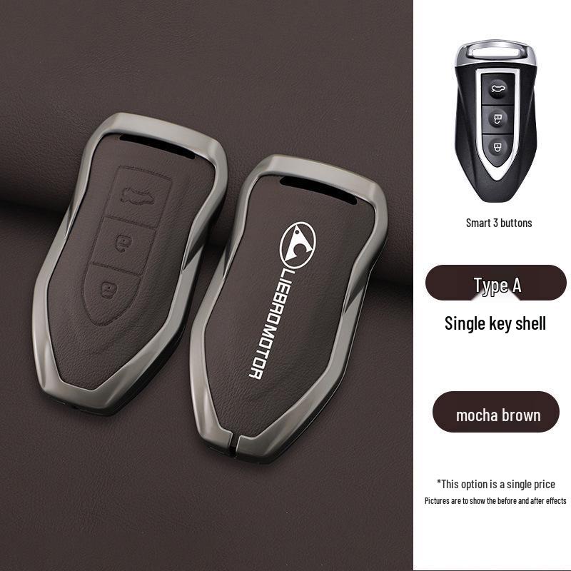 Genuine Leather Key Case for Cheetah CS10/CS9 Mattu Remote Control Key