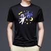 Summer Top Mens T Shirts Harajuku Casual Clothes Short Sleeve Fashion Astronaut Printed O Collared Tshirts Fashion Soft Pullover