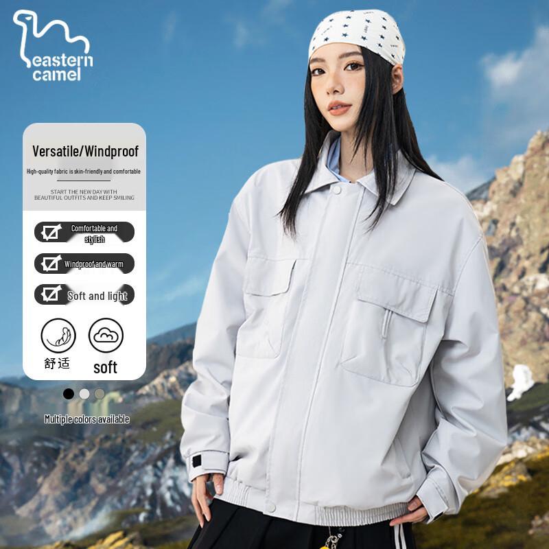 EASTERN CAMEL Unisex Fall Loose Casual Workwear Jacket
