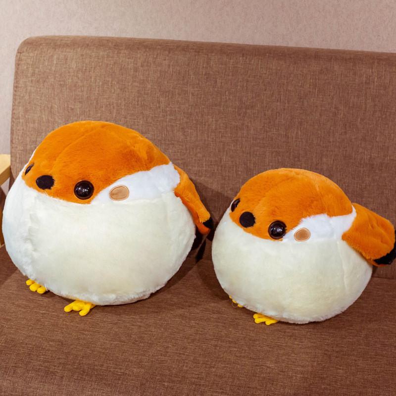 Artificial Sparrow Plush Toy Doll Throw Pillow Children Holiday Comfort Gift