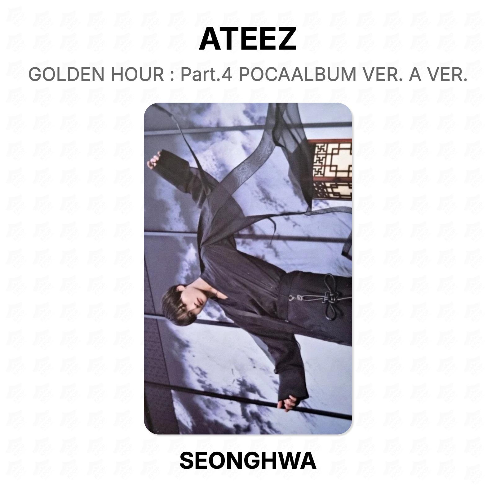 ЗОЛОТОЙ ЧАС ATEEZ : Часть 4 POCAALBUM VER. ВЕР. Официальная фотокарта SEONGHWA